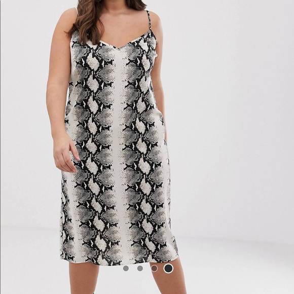 ASOS Curve Dresses & Skirts - Snake skin slip dress